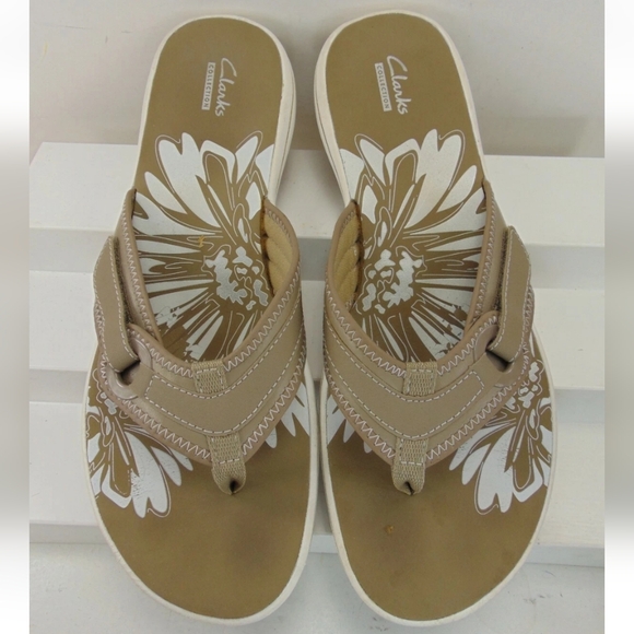 CLARKS Breeze Mila Flat Slip-On Slide Mule Sandals - Picture 6 of 15
